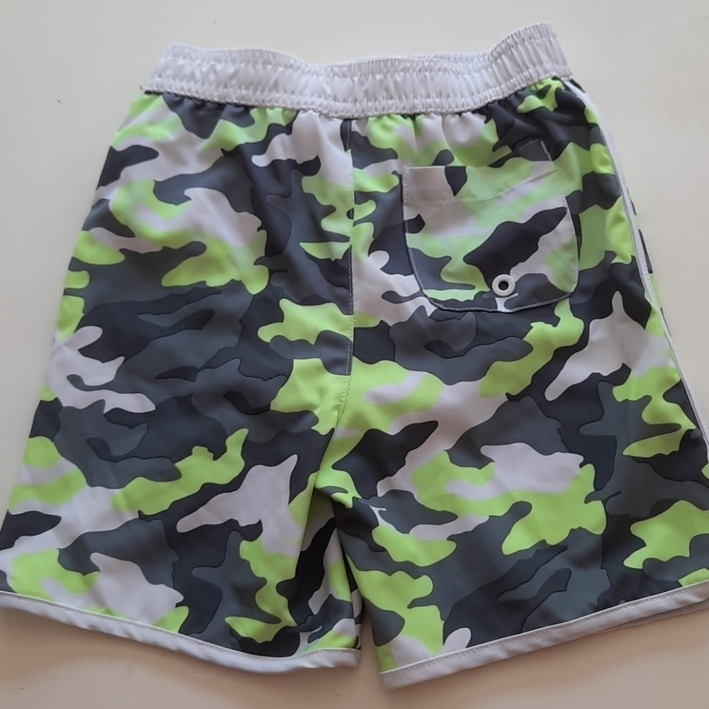 Wonder nation 3t green camo print swim trunks - Picture 2 of 7